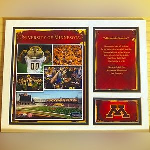 Minnesota Gophers matted picture 11x14”